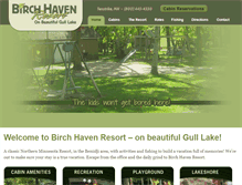 Tablet Screenshot of birchhavenresort.com